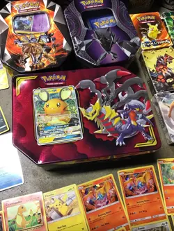 HUGE Lot Of Pokemon Cards W/ Holographs/ Tins: GX Tag Team, Evolutions, Etc Used - Image 2