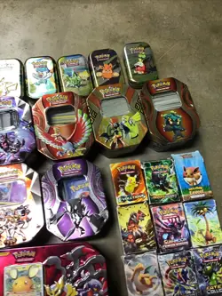 HUGE Lot Of Pokemon Cards W/ Holographs/ Tins: GX Tag Team, Evolutions, Etc Used - Image 4