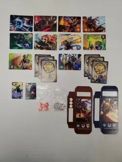 keyforge promo card lot keys deck box chain tracker token force damage counters - Image 1