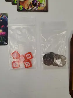 keyforge promo card lot keys deck box chain tracker token force damage counters - Image 2