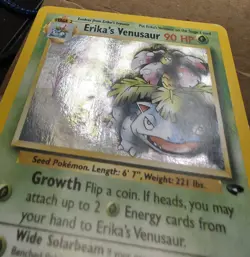 Pokemon TCG Card Gym Hero’s Erika's Venusaur, NM-LP Condition *W/SWIRL* - Image 4