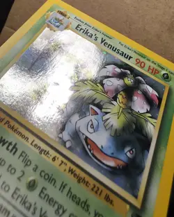 Pokemon TCG Card Gym Hero’s Erika's Venusaur, NM-LP Condition *W/SWIRL* - Image 5