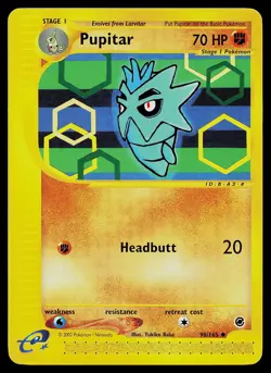 Pokemon Card - Pupitar Expedition 90/165 Uncommon - Image 1