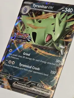 Tyranitar ex Prismatic Evolutions STAMP Double Rare Pokemon Card - Image 3