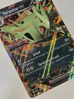 Tyranitar ex Prismatic Evolutions STAMP Double Rare Pokemon Card - Image 4