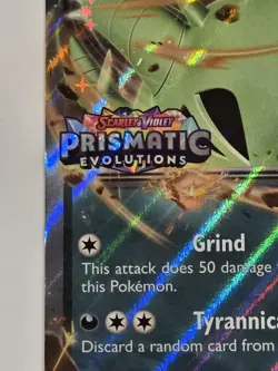 Tyranitar ex Prismatic Evolutions STAMP Double Rare Pokemon Card - Image 5