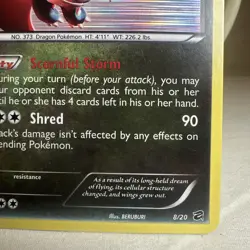 Salamence 8/20 Holo Card Stage 2 140 HP 2012 Pokemon NM - Image 4
