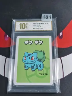 2019 Pokemon Bulbasaur Playing Card Japanese Old Maid -Pyxis gold 10 - Image 1