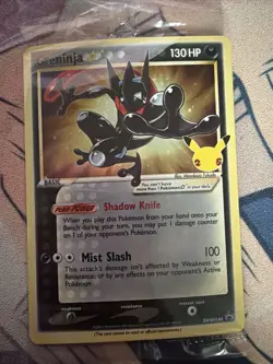 Pokemon TCG Greninja Star Gold Star Promo Card Sealed, #SWSH144 - Image 1