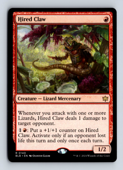 Hired Claw English Bloomburrow R 140 - Image 1