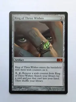 MTG Ring Of Three Wishes (M14) Core Set 2014 Regular Mythic 216/249 - Image 1