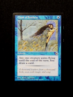 MTG CLOAK OF FEATHERS Blue Sorcery Portal - Image 1