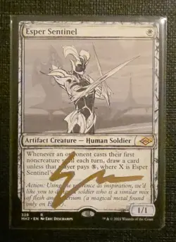 Esper Sentinel (Showcase) Modern Horizons 2 Regular: Signed By Eric Deschamps - Image 1