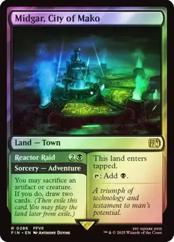 Midgar, City of Mako Foil Final Fantasy MTG NM - Image 1