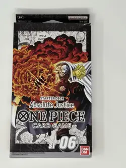 One Piece Card Game Starter Deck Navy Absolute Justice ST-06 ENGLISH Sealed New! - Image 1