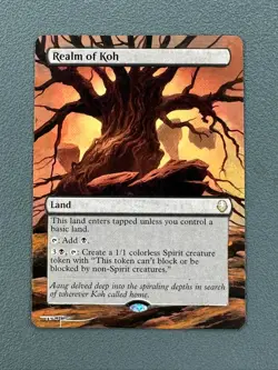 Realm of Koh MTG Avatar: The Last Airbender Hand Painted Full Altered Art Tentz - Image 1
