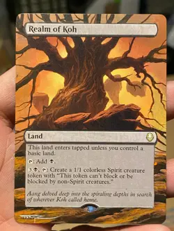Realm of Koh MTG Avatar: The Last Airbender Hand Painted Full Altered Art Tentz - Image 2
