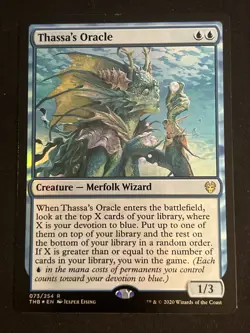1x Foil Thassa's Oracle (073) Theros Beyond Death LP MTG Magic the Gathering x1 - Image 1