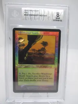 Windswept Heath - Foil Magic mtg NM-Mint, English Onslaught BGS Beckett Graded 8 - Image 1