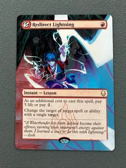 Redirect Lightning MTG Avatar: The Last Airbender Hand Painted Full Altered Art - Image 1