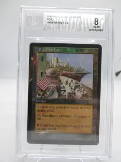 High Market - Foil Magic mtg Mercadian Masques BGS Beckett Graded 8 - Image 1
