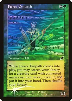 Scourge MTG FOIL Fierce Empath Magic - Image 1