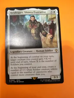 Heidegger, Shinra Executive #21 Final Fantasy FIC, Magic: The Gathering Card - Image 1
