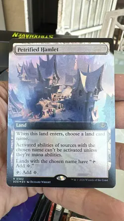 FOIL Petrified Hamlet #362 Showcase Secrets of Strixhaven Magic The Gathering - Image 1