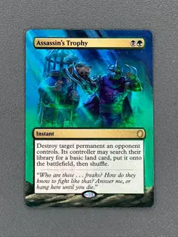 Assassin's Trophy Teenage Mutant Ninja Turtles Eternal Hand Painted Altered Art - Image 1