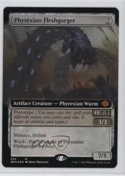 Phyrexian Fleshgorger (Extended Art) Foil Magic: The Brothers' War BRO #332 - Image 1