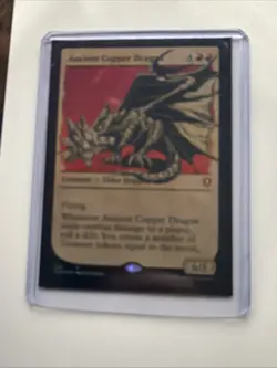 Ancient Copper Dragon Showcase Foil CLB #396 Mythic Rare MTG Near Mint - Image 1