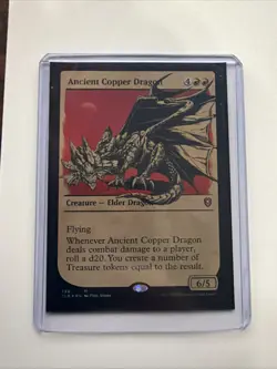 Ancient Copper Dragon Showcase Foil CLB #396 Mythic Rare MTG Near Mint - Image 2