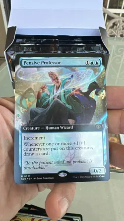 Pensive Professor #321 Showcase Foil Secrets of Strixhaven Magic The Gathering - Image 1