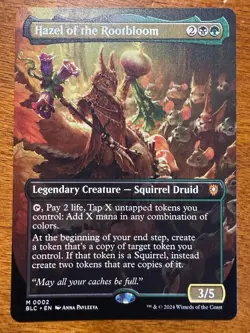 Hazel Of The Rootbloom Borderless MTG Bloomburrow Commander NM-M 0002 - Image 1