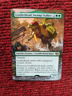 Leatherhead, Swamp Stalker Teenage Mutant Ninja Turtles Hand Painted Altered Art - Image 2