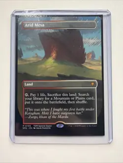 Arid Mesa (Borderless) [Tarkir: Dragonstorm Special Guests] Foil Near Mint - Image 1