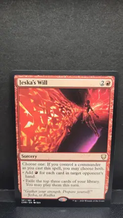 NM Jeska's Will Commander Legends Regular MTG - Image 1