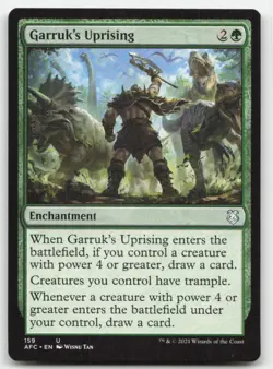 MTG Commander: Adventures in the Forgotten Realms #159 Garruk's Uprising NM - Image 1
