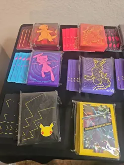 Lot Of 10 Sealed Pokemon Sleeve Packs + 8 Sets Dividers - Image 5