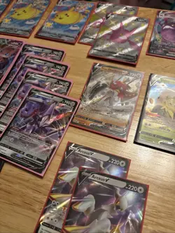Pokemon Card Lot Mew Pikachu Arceus Plus More Bonus Sleeves - Image 3
