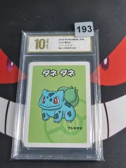 2019 Pokemon Bulbasaur Playing Card Japanese Old Maid -Pyxis gold 10 - Image 1