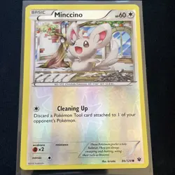 Minccino 86/124 Fates Collide Reverse Holo 2016 Pokemon TCG Card - Image 1