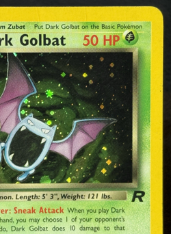 Dark Golbat 7/82 - 1st Edition Holo Rare - Vintage Pokemon TCG: Team Rocket - HP - Image 3