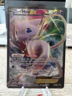 Pokemon TCG Holo Ultra Rare Full Art Mew EX XY126 Black Star Promo Card 2016 - Image 1