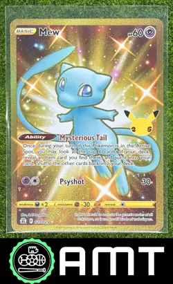 Mew 2021 Pokemon Sword & Shield Celebrations #025/025 Secret Rare - Image 1