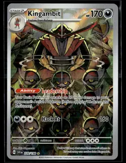 Kingambit 220/198 Illustration Rare Scarlet & Violet Pokemon NM b1 - Image 1
