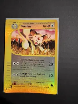 Persian Skyridge Reverse Holo 42/144 2003 Pokemon E-Reader LP - Image 1