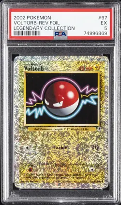 2002 POKEMON LEGENDARY COLLECTION #97 VOLTORB-REVERSE FOIL PSA 5 - Image 1