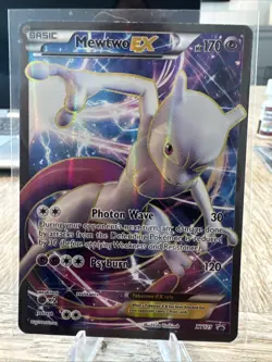 Pokemon Mewtwo EX Full Art Promo Holo XY125 XY English Pokemon TCG Card Stock - Image 1
