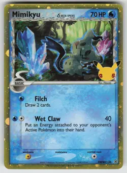 Mimikyu (Delta Species) SWSH136 Holo Promo Sword & Shield Promo Pokemon NM - Image 1